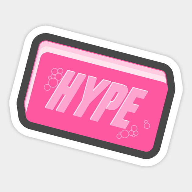 HYPE CLUB Sticker by Sunsettreestudio